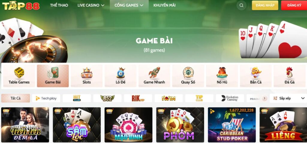 Ưu điểm nổi bật của game bài TAP88